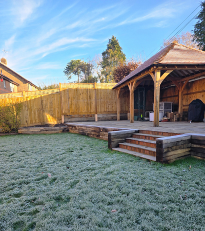 Sevenaoks Gazebo Sevenaoks Gazebo and Indian Sandstone landscaping